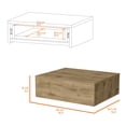 thumbnail image 3 of Space-efficient Floating Nightstand / Perfect for Bedroom Nightstand / Holds Lamps, Books, etc, 3 of 4