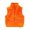 Orange, variant on Bigetiay Kids Winter Vest Stand Collar Sleeveless Jacket for Boys Girls Casual Warm Layered Outfit with Jeans Pants Autumn Fall Daily Wear, Size 7-8 Years
