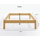 thumbnail image 5 of Base De Cama Luuna | Madera De Bambú Queen marron claro, 5 of 5