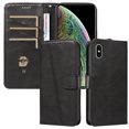 thumbnail image 1 of Phone Case for iPhone XS MAX Magnetic PU Leather Card Slots Durable Wallet Cover, 1 of 5