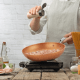 thumbnail image 7 of HLAFRG 12 Inch Nonstick Frying Pan with Lid, Marble Skillet with Stone-Derived Coating, With Ergonomic Handle, Oven Safe and Induction Compatible, 7 of 7