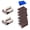8*Sponge, variant on BBQ Grill Cleaning Brush, Durable Emery Sponge with Ergonomic Handle, Carborundum Scrubber for Rust, Burnt Food, and Grease Removal, Ideal for Pots, Pans, and Outdoor Cooking Surfaces