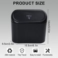 thumbnail image 2 of Cubo de basura para coche con tapa, 2024 nuevo, cubo de basura pequeño para coche, cubo de basura para coche, cubo de basura para asiento delantero, cubo de basura para vehículo, hogar, oficina, 2 of 6