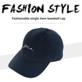 thumbnail image 3 of Daily Mix Store Solid Color Embroidered Sunscreen Baseball Daily New N2, 3 of 9
