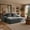 Dark Gray, variant on 37" Oversized Cloud Modular Sofa, High Back & Extra Deep Seat, No Assembly Required Soft Chenille, Single Seat,Dark Grey