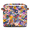 Multicolor 4, variant on CURLYOOT 13 x 13 Inch Cube Storage Bin, Summer Wildflower Fabric Storage Cube Baskets, Closet Shelves Foldable Bins with Leather Handles for Home Organizer