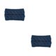 thumbnail image 2 of Jumpingount Diadema de invierno para mujer Orejeras elásticas de ganchillo para mujer Azul marino Armada 2Conjunto, 2 of 6
