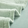 thumbnail image 3 of Parent's Choice 30" x 40" Reverse Backdye Faux Fur to Micromink Baby Blanket, Green, 3 of 6