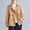 Khaki-10, variant on LIBRCLO Womens Utility Hoodless Jackets with Pockets Long Sleeve Cargo Solid Color Jacket Button Vintage Military Style Fit Trench Coats