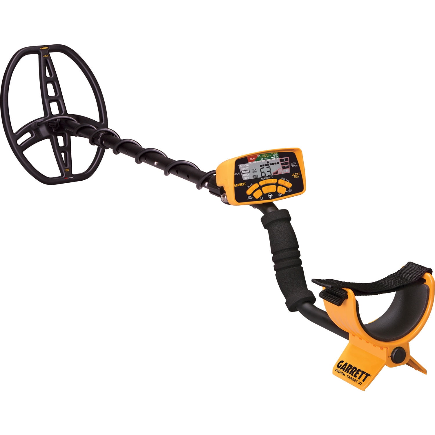 Garrett ACE 400 Metal Detector with DD Waterproof Search Coil and