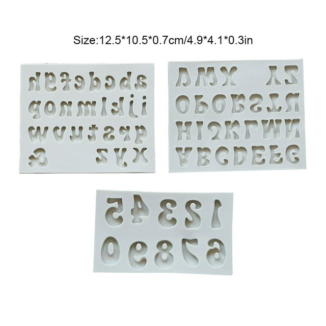 Silicone DIY Mold Interesting Home Bakery Alphabet Number Baking Tools Cakes Making Mould Cake Decorating Tool Kitchen Gadget Numbers