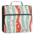 thumbnail image 5 of FORMRS Zipper Binder with Shoulder Strap 2-inch Ring 500 Sheet Capacity File Bag, Light Blue Pattern, 5 of 5