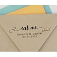 thumbnail image 4 of Printtoo Personalized Violet Self Inking Eat Me Favor Stamp Custom Wedding Favor Rubber Stamper-58 x 22 mm, 4 of 6