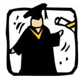 thumbnail image 2 of CafePress - Graduate Receiving Diploma Graduation Magnets - Rectangle Magnet, 2"x3" Refrigerator Magnet, 2 of 3