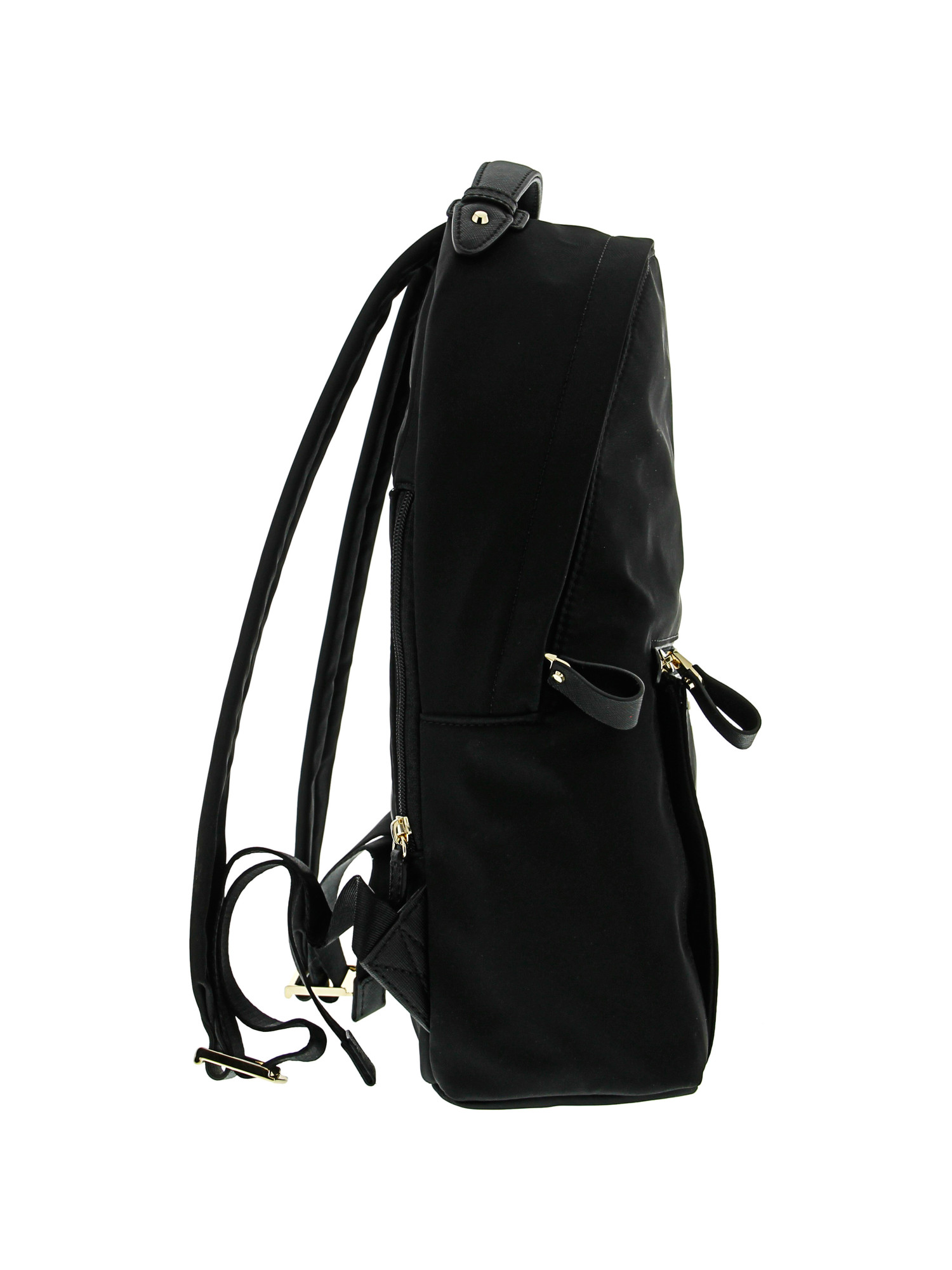 Michael Kors Kelsey Nylon Backpack Michael Kors Kelsey black floral nylon large backpack  main image 3