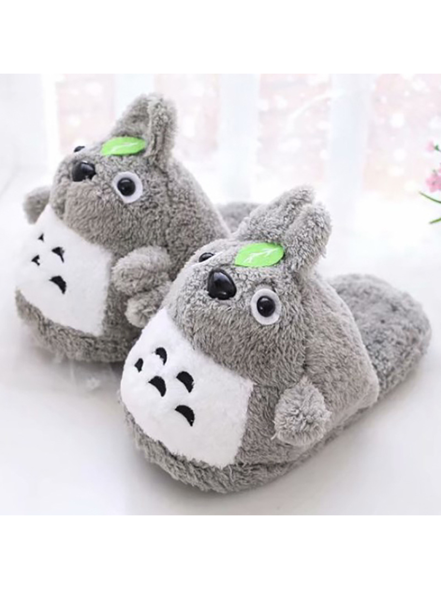 cute plush slippers