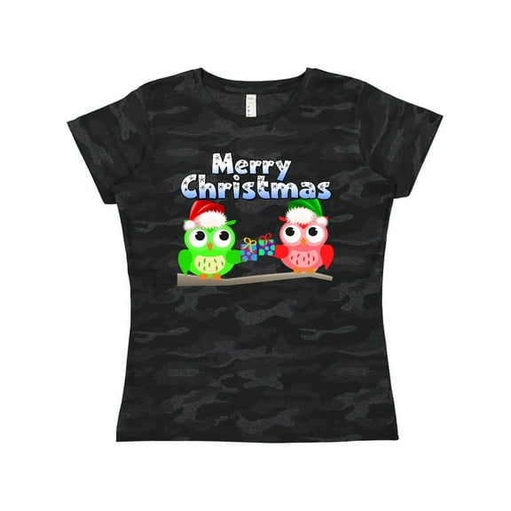 Inktastic Merry Christmas Owls Women's T-Shirt