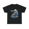 thumbnail image 2 of Funny Fat Budgie Blue Parakeet Parrot T-Shirt, 2 of 2