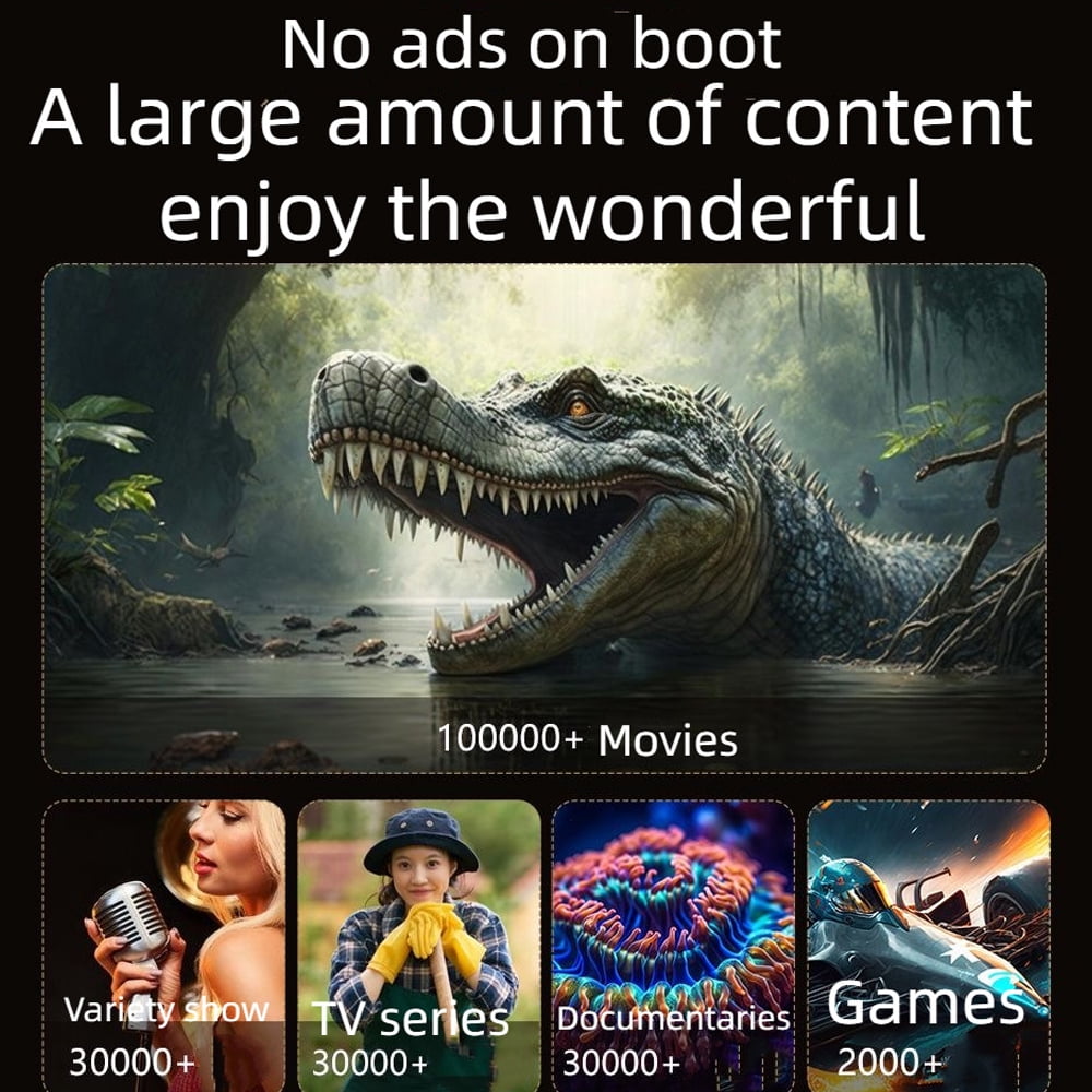 OnePi Mini Projector with WiFi 6 and Bluetooth 5.0, HD 1080P Movie Projector, Auto Keystone Android 11.0- Black