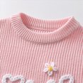 thumbnail image 5 of CAUYDY Toddler Baby Boy Girl Sweater Embroidered LOVE Outfits Long Sleeve Pullovers Fall Winter Clothes(L101-Blue,3-4 Y), 5 of 9