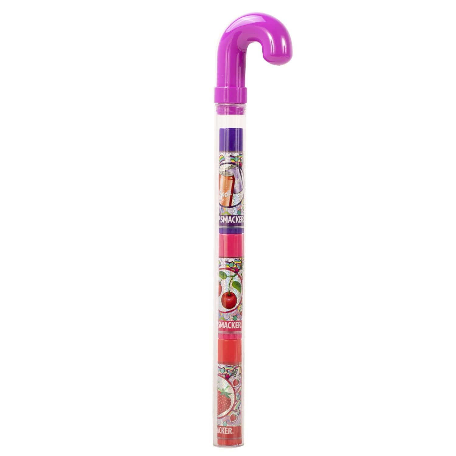 Lip Smacker Original & Best Candy Cane Trio Purple Soda Pop, Cherry
