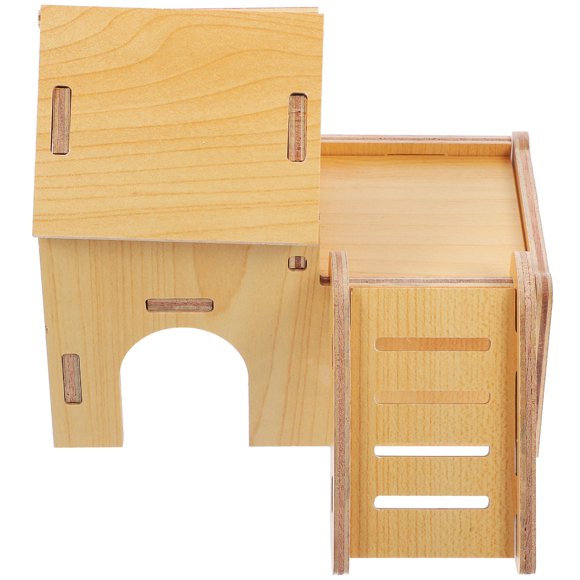 RENACLIPY Small Animal House Hide Rat Hideout Cute Appearance Khaki 1 Set