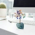 thumbnail image 4 of Fiudx Artículos en oferta con ofertas flash Árbol de cristal curativo de colores, árbol de cristal natural con base de piedra, árbol de alambre de cobre, árbol de dinero, árbol de energía espiritual, 4 of 6
