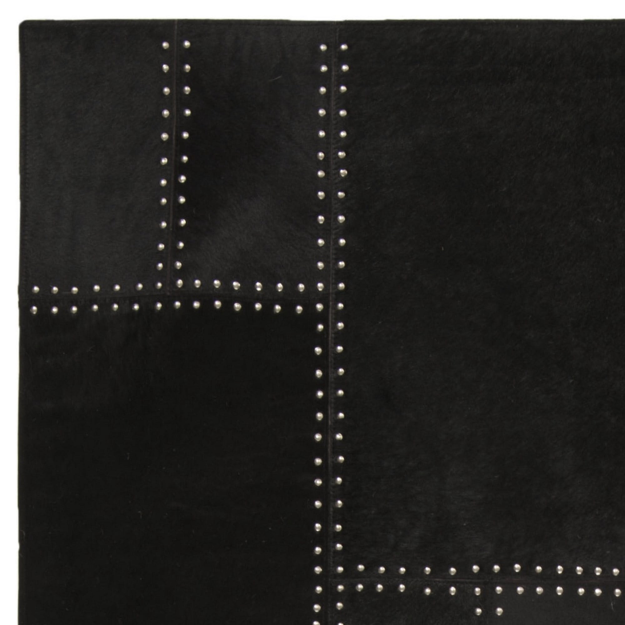 SAFAVIEH Studio Leather Juniper Geometric Area Rug, Black, 8' x 10'