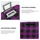 thumbnail image 3 of Fotbe Purple Black Plaid Funda Protectora para Equipaje, Antirrayones y Resistente a la Suciedad, Compatible con Maletas de 18 a 32 Pulgadas-X-Large, 3 of 7