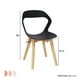 thumbnail image 3 of Set de Comedor Mundo In Muebles Mesa Rectangular Oslo Blanca + 4 Sillas Moura Negro, 3 of 7