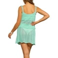 thumbnail image 3 of INSPIRE CHIC Women's Two Piece Crochet Coverups Beach Hollow OutKnitted Short Cami Tops Skirt Set M Lake Blue, 3 of 6