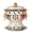 White, variant on Chinese Old Beijing Hot Pot, Portable Copper with Safe Handle, Split Clean Design, Practical Brass for Daily Soup Cooking, Fit Dorm Indoor Gathering