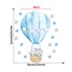 thumbnail image 5 of Un conjunto de pegatinas de pared de elefante en globo de aire caliente, decoración de pared de pegatina de pared para sala de estar, dormitorio, oficina JAMW Sencillez, 5 of 5