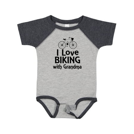 

Inktastic Biking with Grandma Cycling Gift Baby Boy or Baby Girl Bodysuit