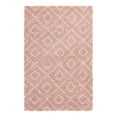 thumbnail image 3 of Unique Loom Trellis Shag Collection Area Rug - Ruth (5' 3" x 8' Rectangle Light Pink/Ivory), 3 of 11