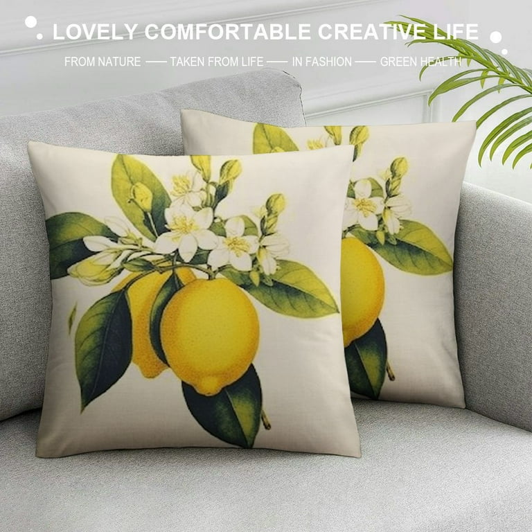 Outdoor lemon pillow hotsell