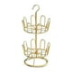 thumbnail image 1 of Zapatero giratorio Strade Fareast Limited Estante organizador de zapatos redondo moderno Oro 2 niveles, 1 of 8