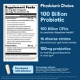 thumbnail image 5 of Physician's Choice 100 Billion Advanced Probiotic Supports Occasional Constipation, Diarrhea, Gas & Bloating - Probiotics for Women & Men, 30ct, 5 of 5