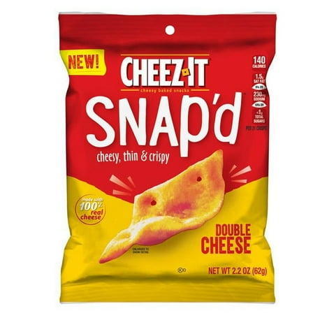 Cheez-It Snap'd Double Cheese Crackers, 2.2 oz