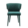 thumbnail image 1 of Home Fare Quilted Shelter Back Dining Chair in Emerald Green, 1 of 8