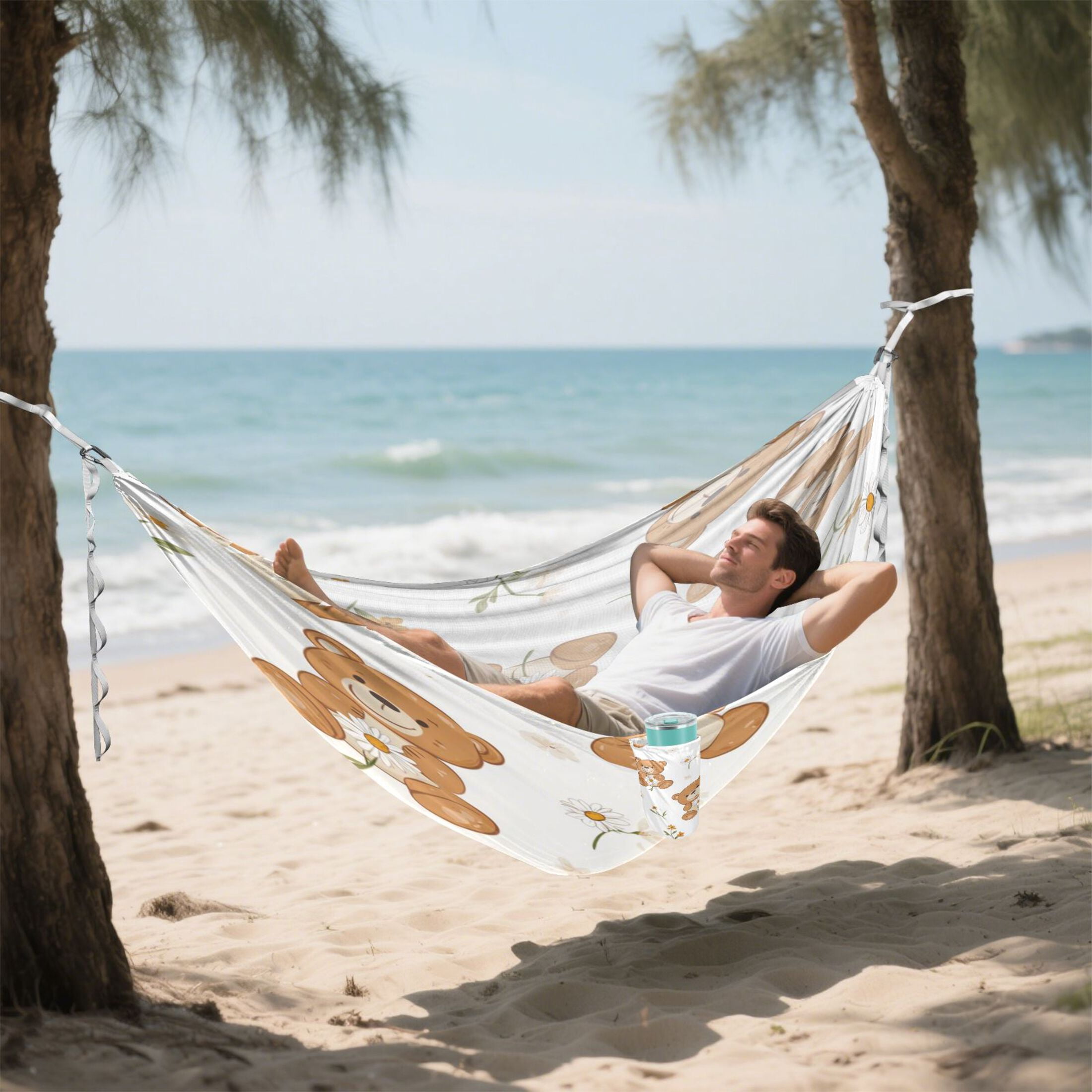 Hammock Camping Hammock Nylon Portable Hammock Travel Camping Hammock Super Beautiful Bear