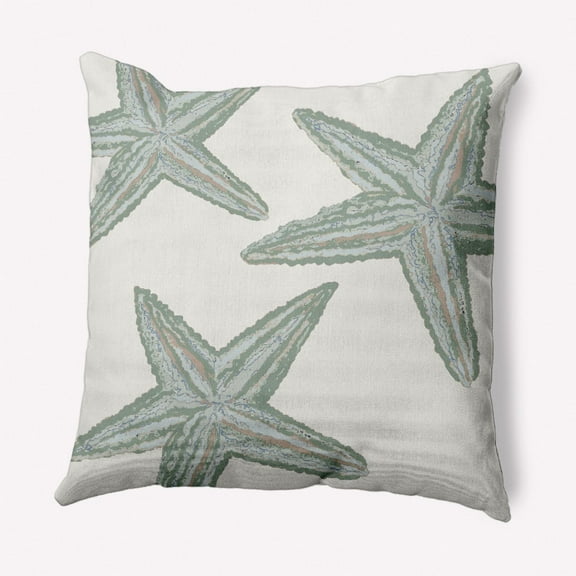 E by Design Starfish Constellation Nautical Indoor/Outdoor Throw Pillow