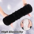 thumbnail image 5 of 2 Pcs Plush Steering Wheel Cover Set with Gear Shift Cover, 15 Inch Universal Soft Faux Fur Fluffy Auto Interior Accessories, Warm Winter Car Decor, 5 of 12
