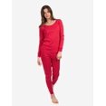 thumbnail image 5 of Leveret Womens Two Piece Cotton Pajamas Snowflake M, 5 of 5
