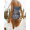 thumbnail image 2 of Maillots de Bain Bandeau 2 Pièces Taille Haute pour Femmes, 2 of 5