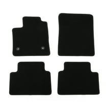 Ikon Motorsports Nylon Car Floor Mats Compatible with 2023-2025 GMC Canyon / Chevrolet Colorado, OE Fitment Style Black Driver Passenger Car Carpets, Front Rear 4PCS Full Set