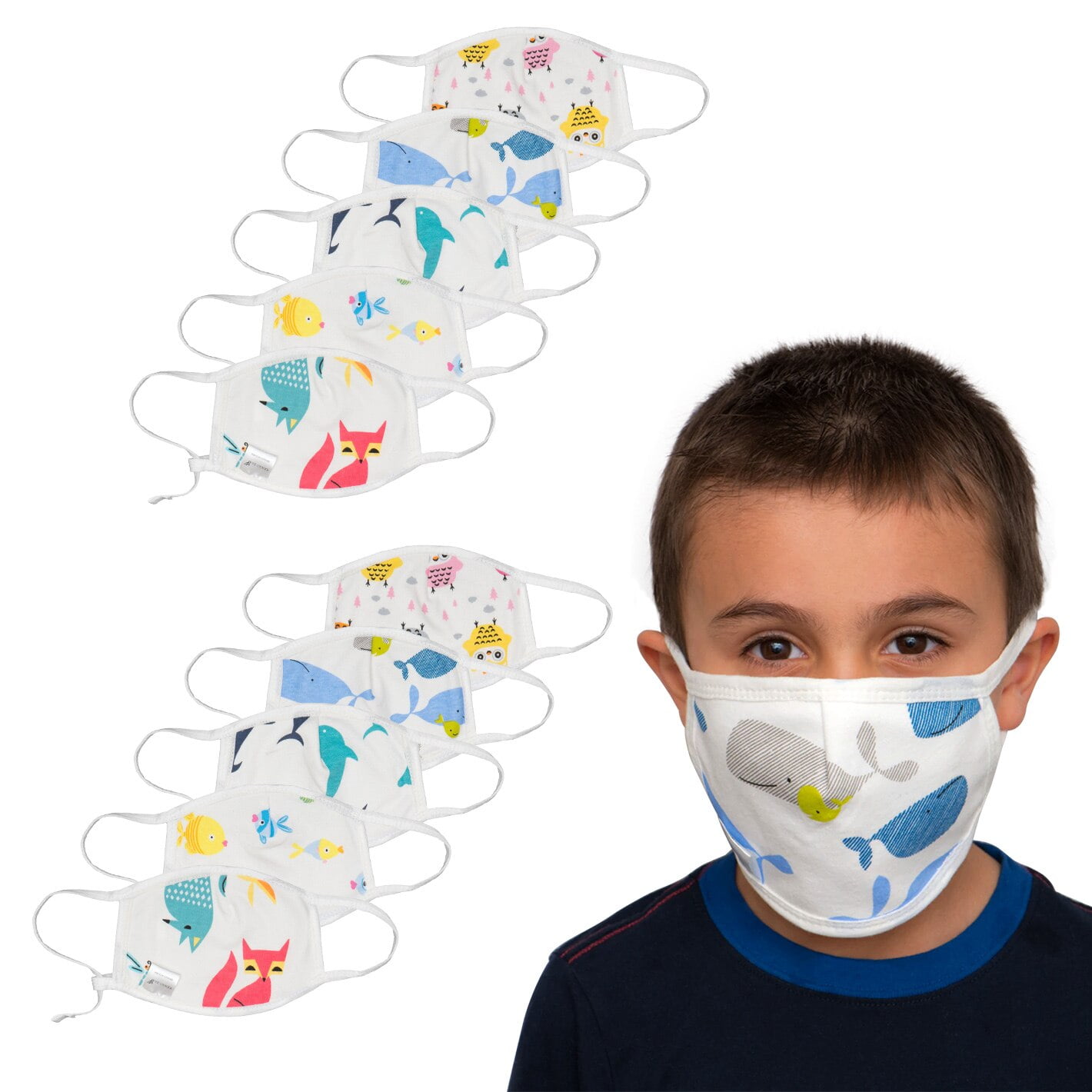 KaWaii Baby 1 Hand Sanitizers Spray with 10 Reusable Kids Cloth Mask