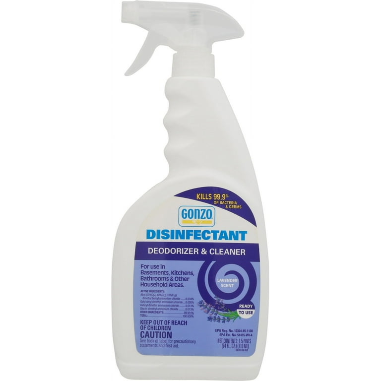 Disinfectant Deodorizer & Cleaner Spray - Lavender