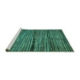 thumbnail image 2 of Ahgly Company Machine Washable Indoor Rectangle Abstract Turquoise Blue Modern Area Rugs, 5' x 8', 2 of 4