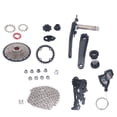 thumbnail image 1 of 10 Speed Groupset,Aluminum Alloy 10 Speed 46T Cassette Crank Arm Bottom Bracket Thumb Shifter Rear Derailleur Set Bike Accessory, 1 of 8
